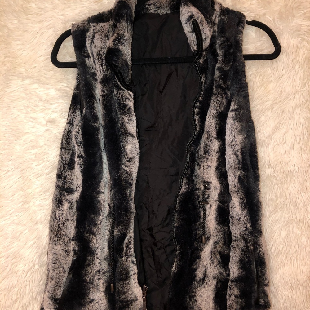 Faux fur vest